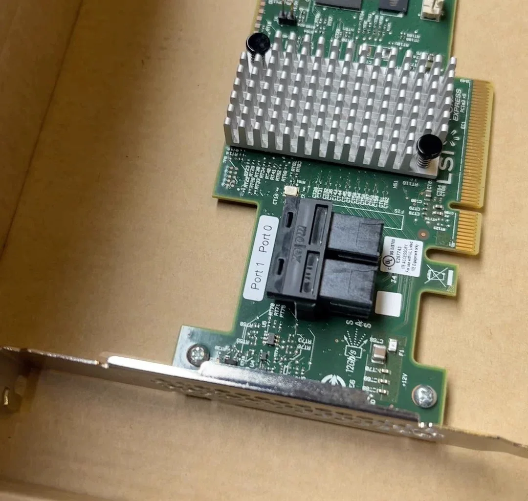 LSI SAS 9340-8i SAS3008 M1215 SAS HBA de 12 Gbps + 2 * Cable SATA SFF8643 - imagen 5