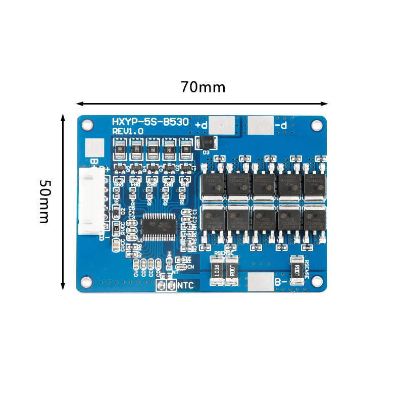 BMS-batería de litio de iones de litio 5S 30A, protección de cargador 18650, placa PCB, 18V, 21V, circuito de protección de celda para Motor de taladro, celda Lipo - imagen 5