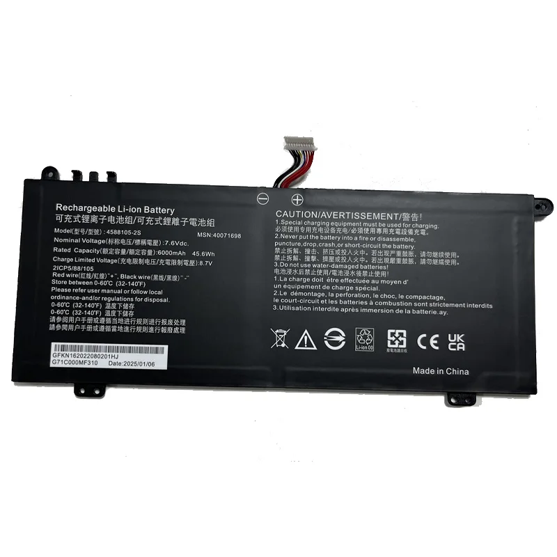 4588105 -2S 4588106 -2S 7.6V 45.6Wh Batería para portátil para Dynabook Satellite Pro C50-H-108 C50-H-103 C50D-B-115 para Medion Akoya - imagen 4