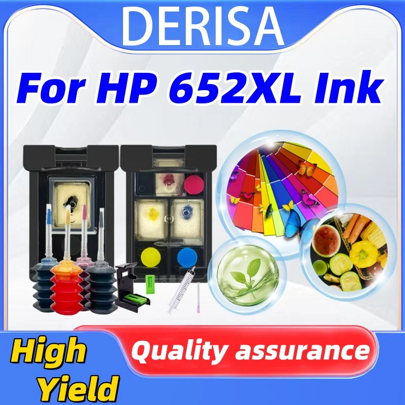 Reemplazo de cartucho remanufacturado 652XL para HP 652 hp652 para Deskjet 1115 1118 2135 2136 2138 3635 3636 3638 3838 3835