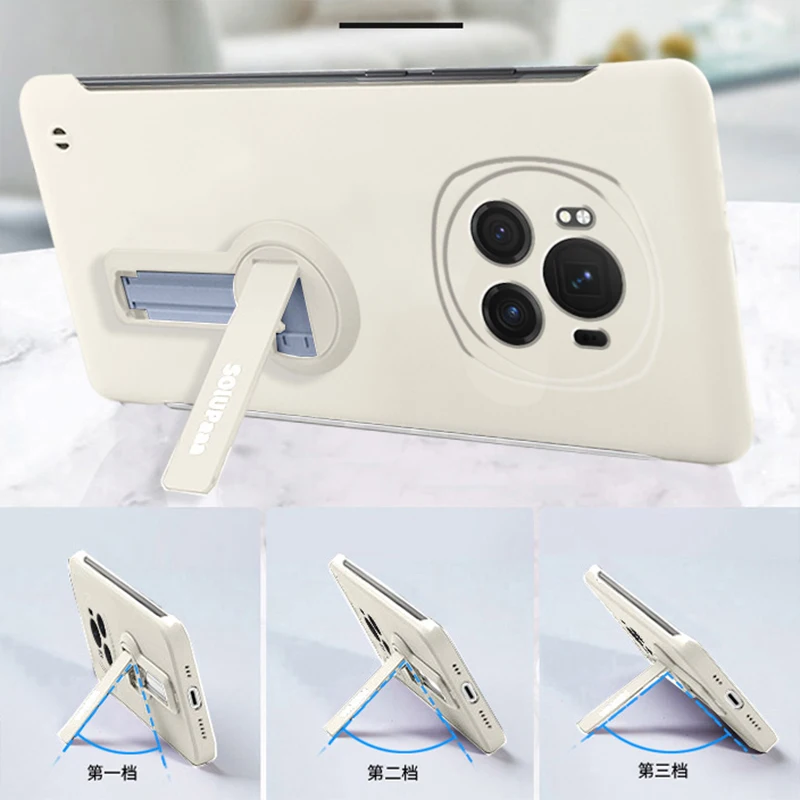 Funda de teléfono sin marco para Huawei Honor Magic 6 5 4 3 Pro Magic6, funda fina y dura, soporte con película protectora de pantalla - imagen 3