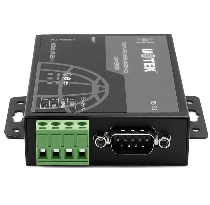UT-6601H 0/100M TCP/IP to RS-232/485/422 Serial Device Server supports gateway agent server dynamic IP & Static IP - imagen 2