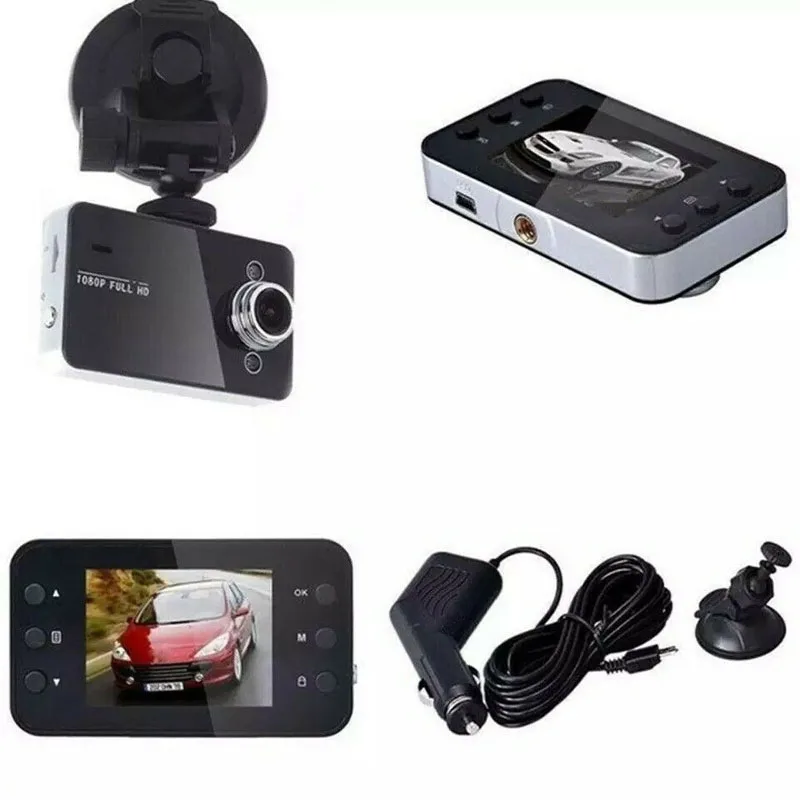 Cámara de salpicadero K6000 1080P Full HD con visión nocturna IR grabación en bucle videocámara de coche detección de movimiento vehículo DVR vista en ángulo de 140 grados - imagen 4