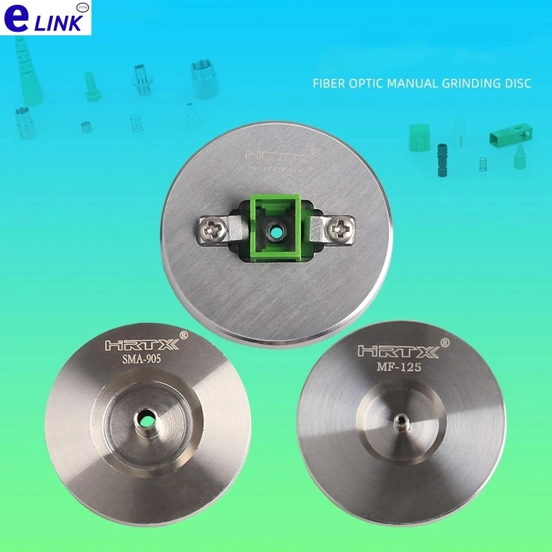 Placa de pulido manual de fibra óptica FC SC LC SC/APC LC/APC SMA905 disco de pulido de cable de conexión ftth hecho a mano FTTHELINK