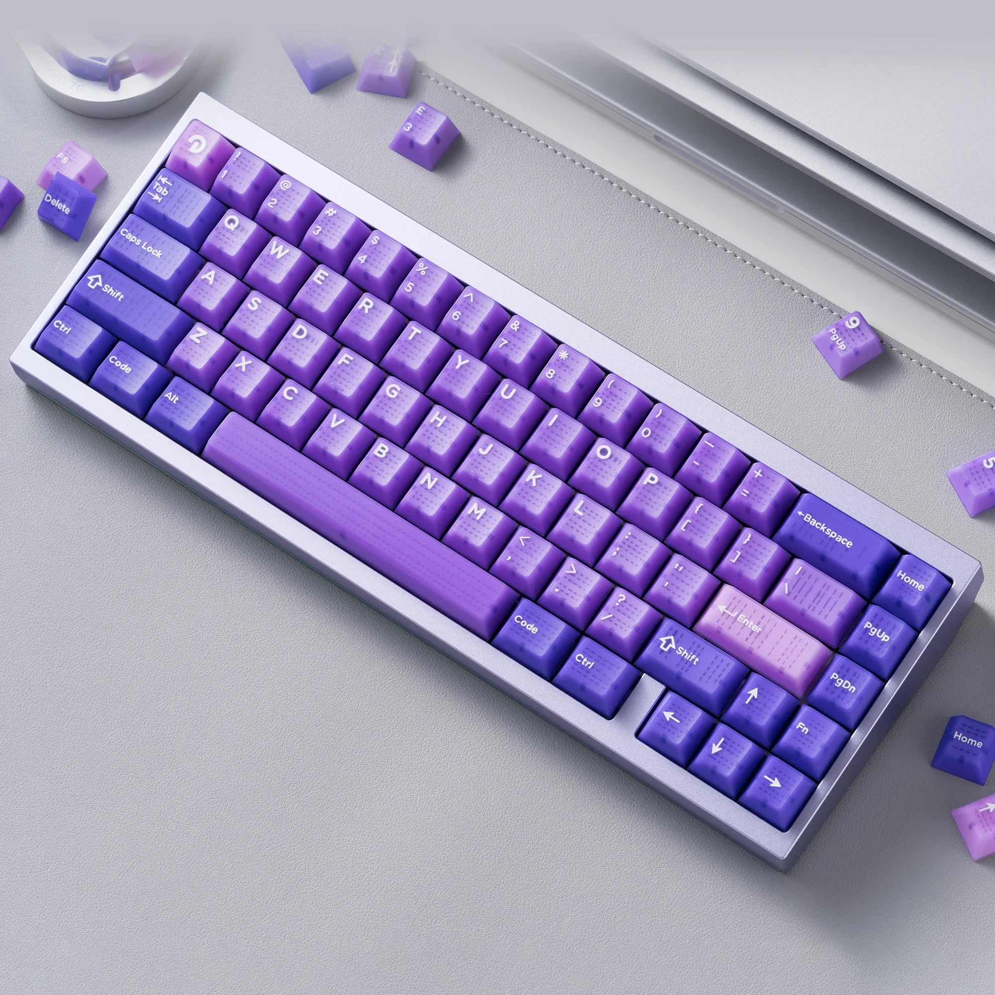 Hifox x Domikey Seven Elements Slime Cherry Profile ABS Doubleshots Juego de teclas para teclado BM60 CSTC75 BM65 BM68 XD60 