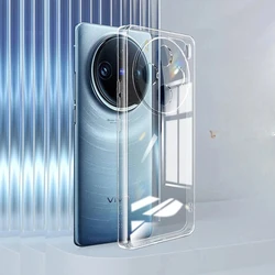Funda de silicona transparente con lente de cámara a prueba de golpes para VIVO X90 X90S X100 X100S X200 Pro mini Plus, funda de teléfono suave ultrafina
