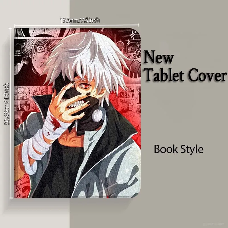Ken Kaneki Anime para Samsung Galaxy Tab S11 S10 S9 S8 S7 S6 A10.1 A9 A8 A7 10,9 10,1 10,4 Lite FE Plus pulgadas funda para tableta - imagen 4
