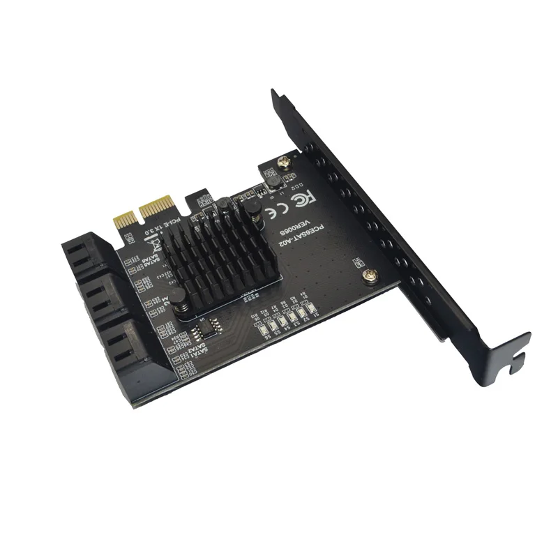 Tarjeta de expansión PCI Express, 6 puertos SATA 3, tarjeta PCIE a SATA para SSD Synology ASM1166, Chips PCI-E/PCIE SATA, multiplicador de controlador - imagen 3
