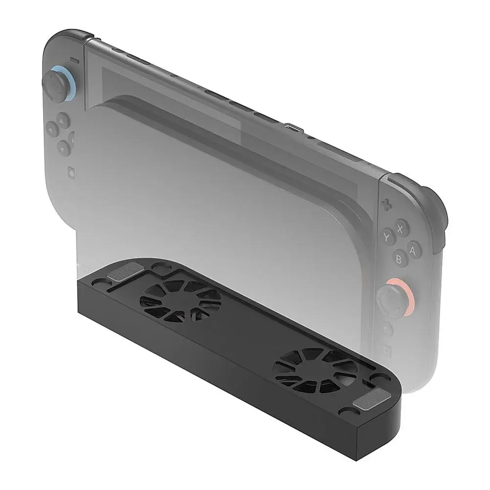 Ventilador de refrigeración de acoplamiento para interruptor 2, Base de aleación de aluminio, tres engranajes, velocidad del viento, ventiladores duales, soporte de disipador de calor ajustable, juego Acc K5c3 - imagen 2