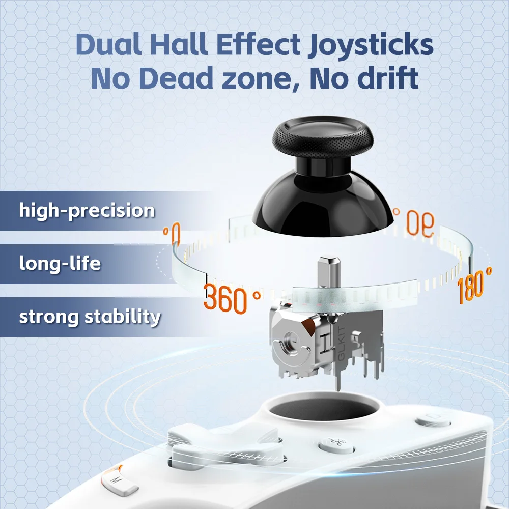 Controlador de juego Gamwing AoBing Max con efecto Hall dual tipo C y conexión Bluetooth para Android iOS PC Switch Joystick - imagen 4