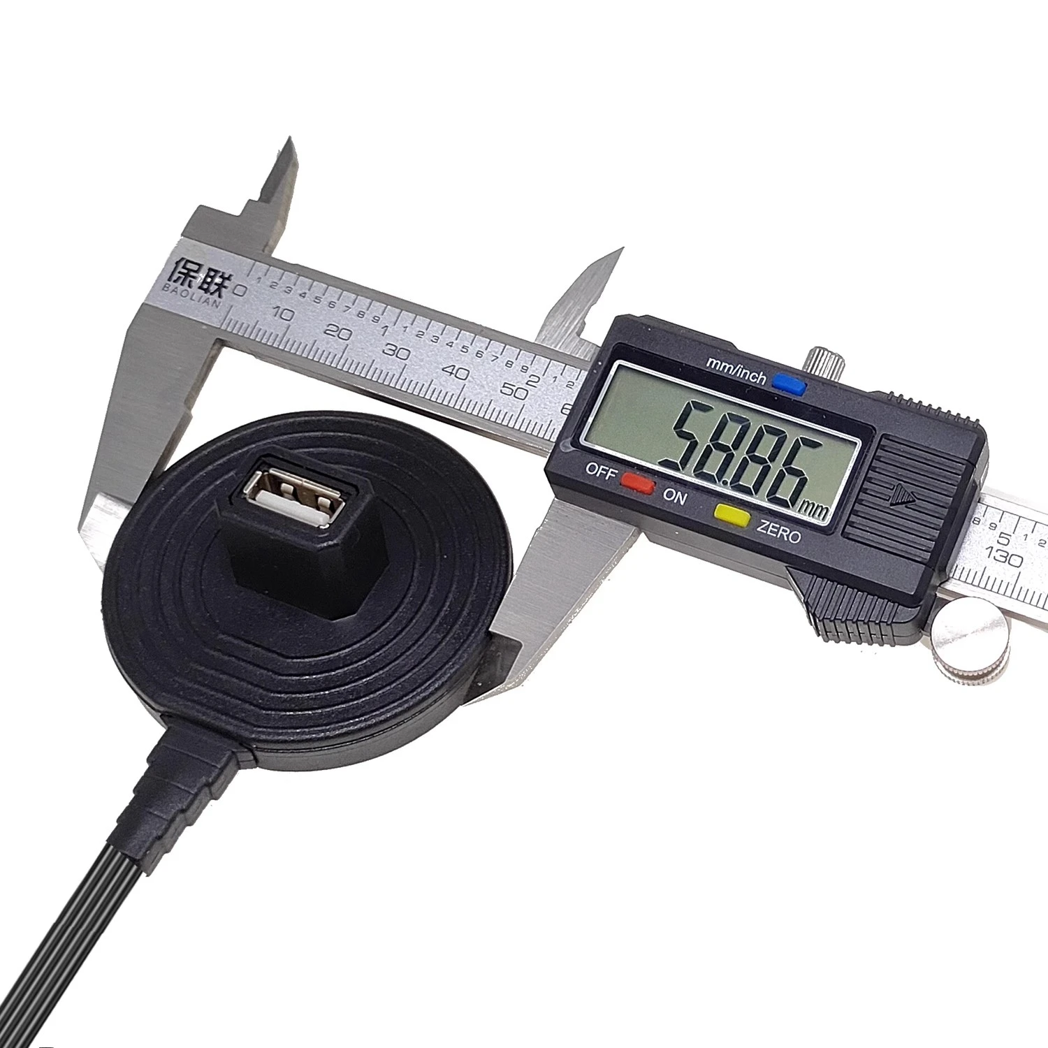 Cable de carga de datos de extensión hembra, enchufe USB 2,0 tipo A de escritorio de 0,2 M-1M con Base de soporte blindada - imagen 5