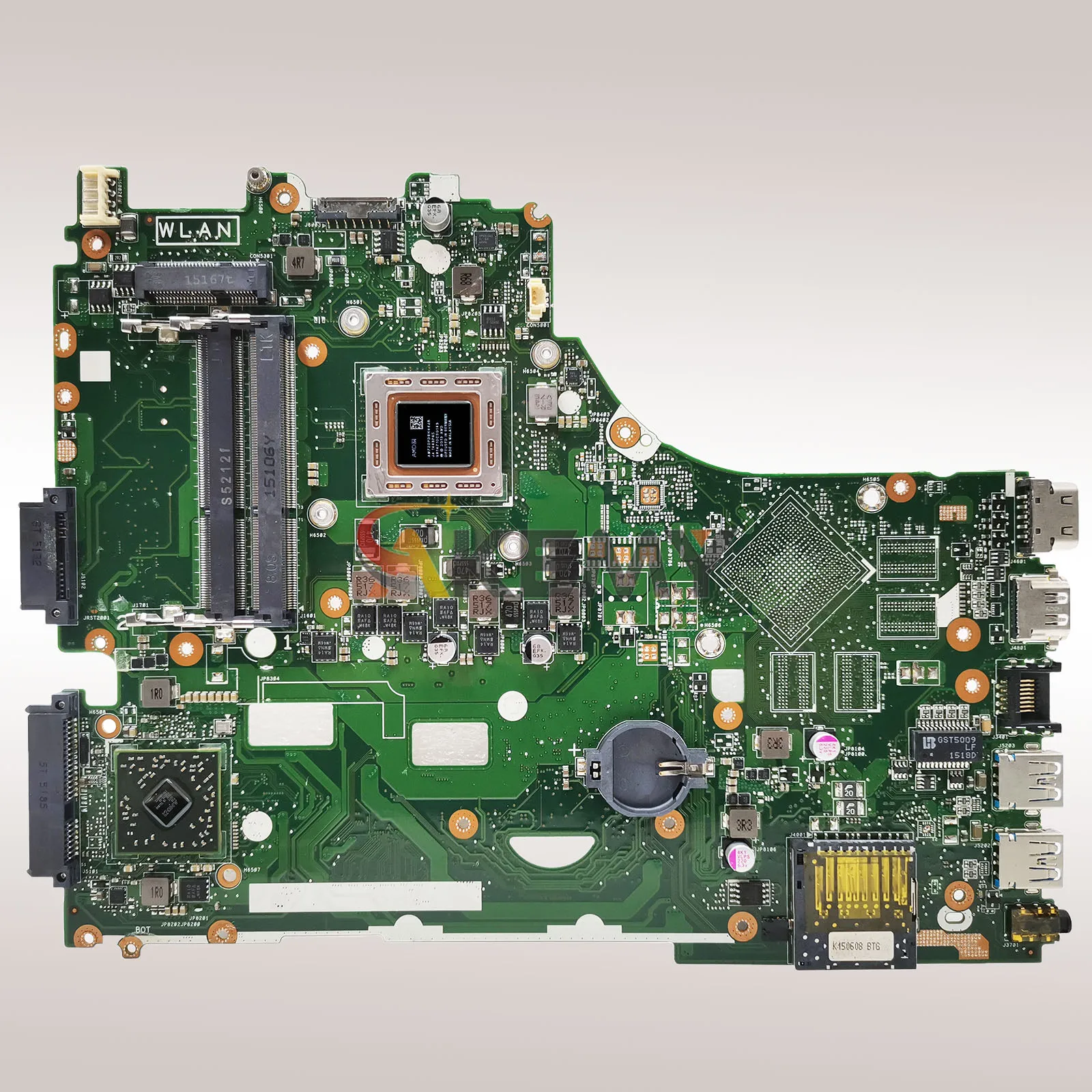 Placa base para ordenador portátil X550ZA para ASUS VivoBook X550Z K555Z A555Z VM590Z K550ZE F550ZE A550ZE X550ZE con CPU A8 A10 stk - imagen 3