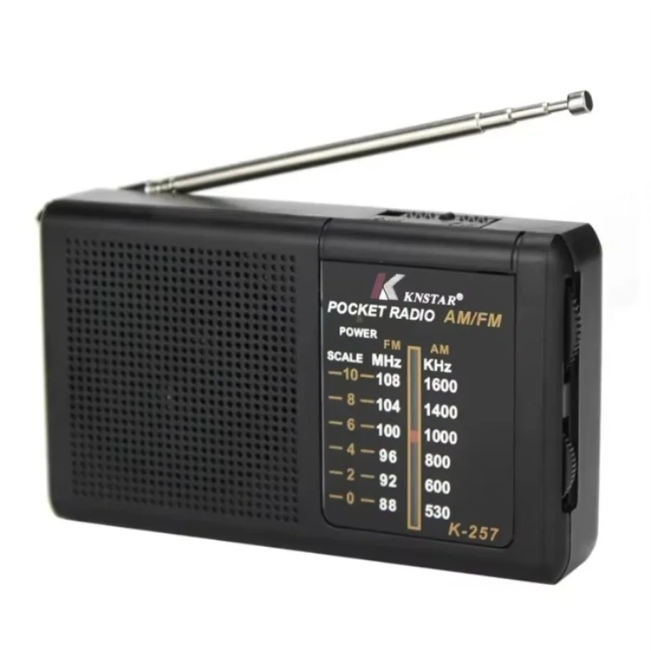AM FM Mini Radio portátil de dos bandas Banda de onda completa Radio alimentada por batería Altavoz incorporado Radio de emergencia al aire libre para ancianos - imagen 3