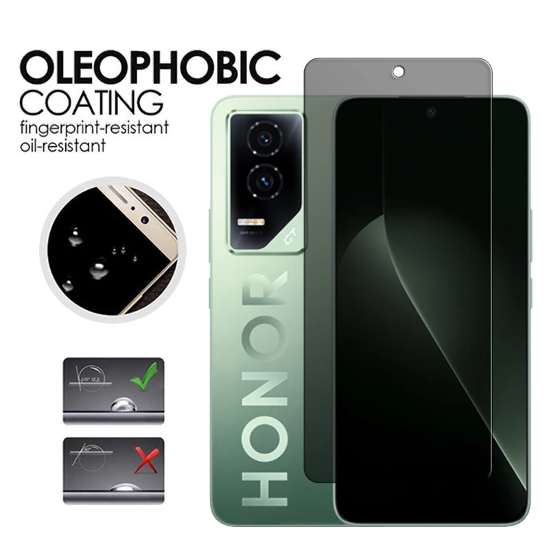 Para Honor GT 5G vidrio para Honor GT vidrio templado 6,7 pulgadas pegamento completo Anti-espía Protector de pantalla de privacidad para Honor GT película de lente - imagen 5