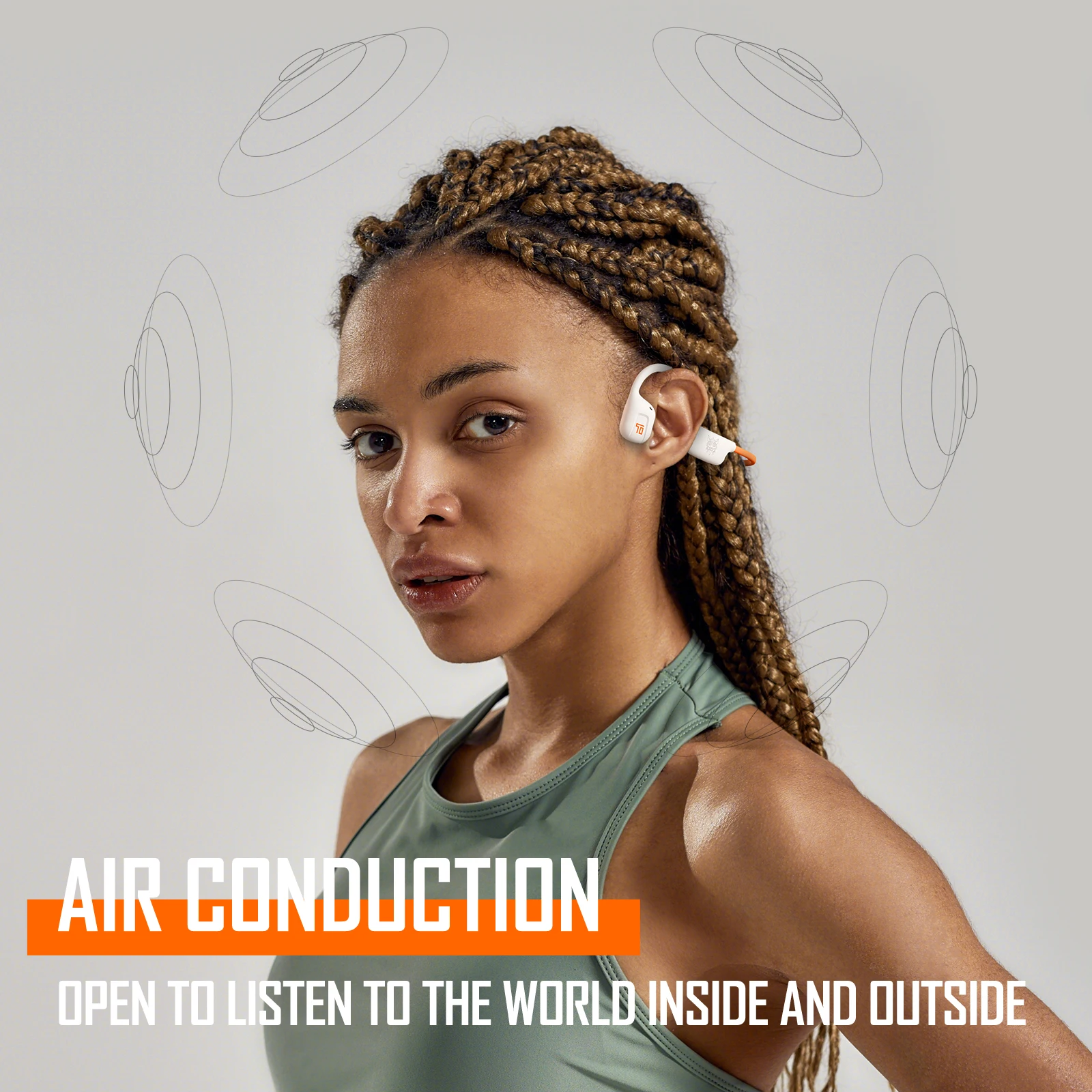ONIKUMA T37 Air Conduction Earphone bluetooth 5.3 Stereo HD Audio IP66 Waterproof Sport Earphone Bone Conduction Earphone - imagen 3