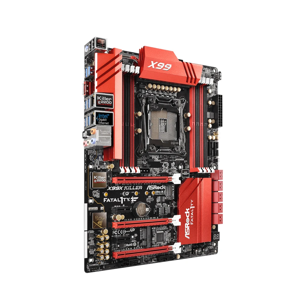 Placa base asrock Fatal1ty X99X Killer LGA 2011-3 Intel Xeon E5 V3 y V4 i7-6900K 6800K CPU 8xDDR4 RAM SATA3 NVME M.2 ranura ATX - imagen 2