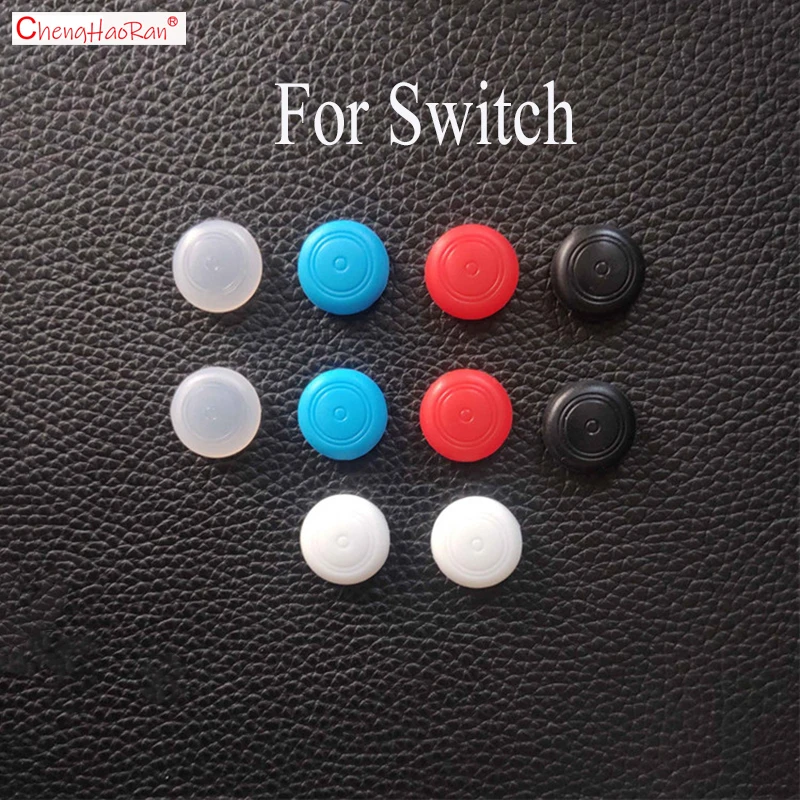 Interruptor de Color sólido, manijas izquierda y derecha, NS Lite, protección de Joystick de silicona, tapa antideslizante, un par