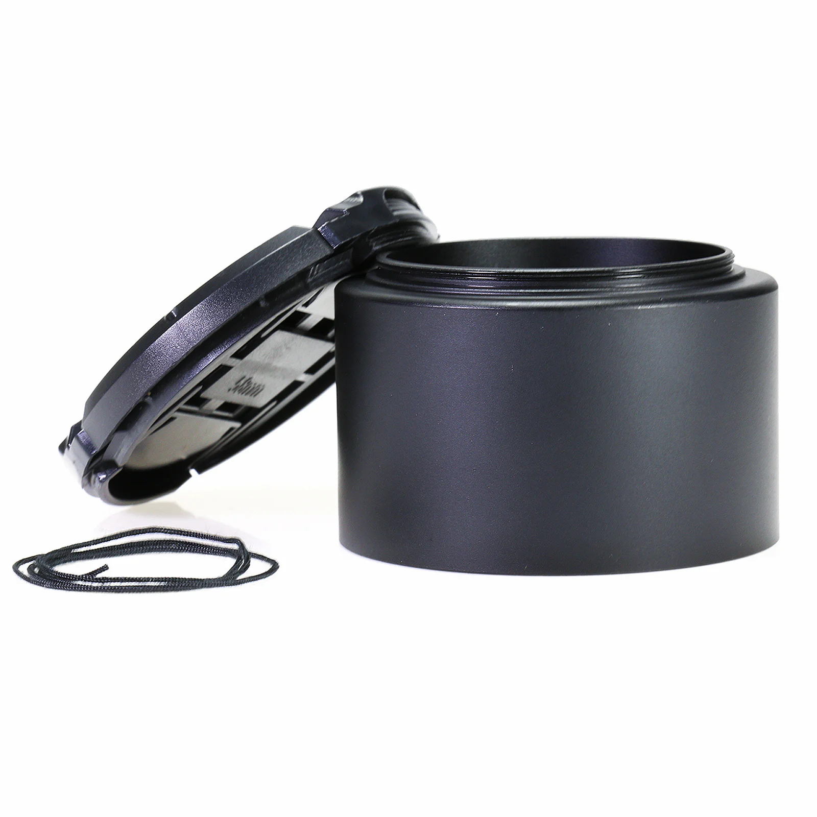 Cubierta de lente de Metal para teleobjetivo, accesorio de rosca de filtro de enfoque largo para cámara, 49/52/55/58/62/67/72/77mm - imagen 2