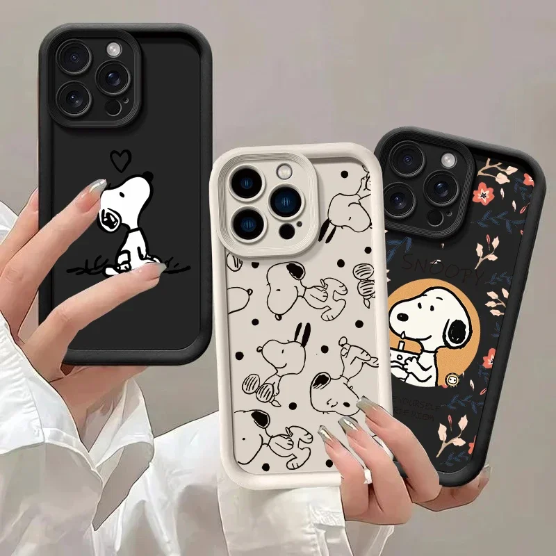 Funda de teléfono Snoopy con flores bonitas para Honor 400 200 Pro 90 Magic 7 Lite 6 Pro X9A X6A X7A X7B X8B X9B X8 X8C X8A X9C Smart 5G - imagen 4