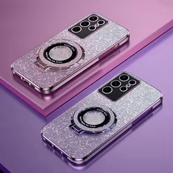 Funda Samsung Galaxy S24 Ultra Magnética Lujo Purpurina Silicona