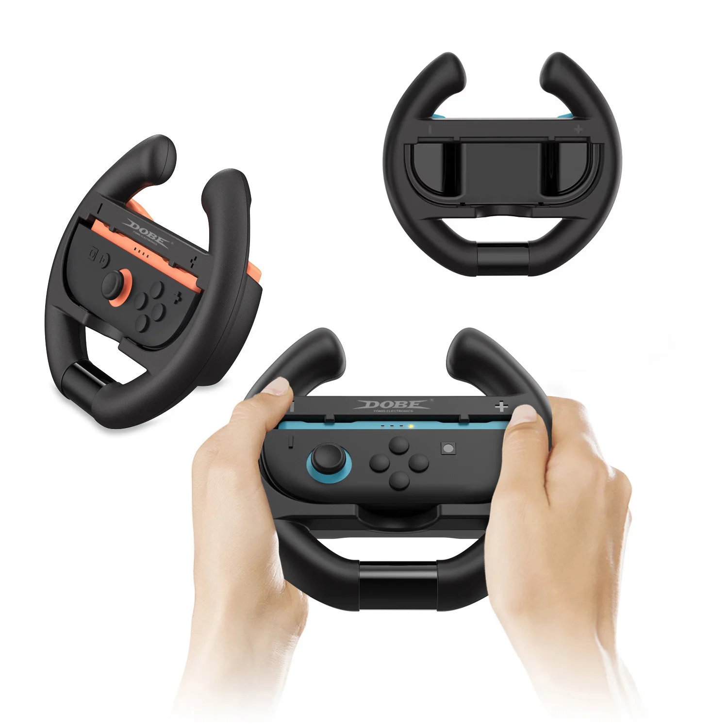 Para Switch 2 mango izquierdo y derecho soporte de volante accesorios universales de rueda para Switch 2 controlador Joy-PAD negro