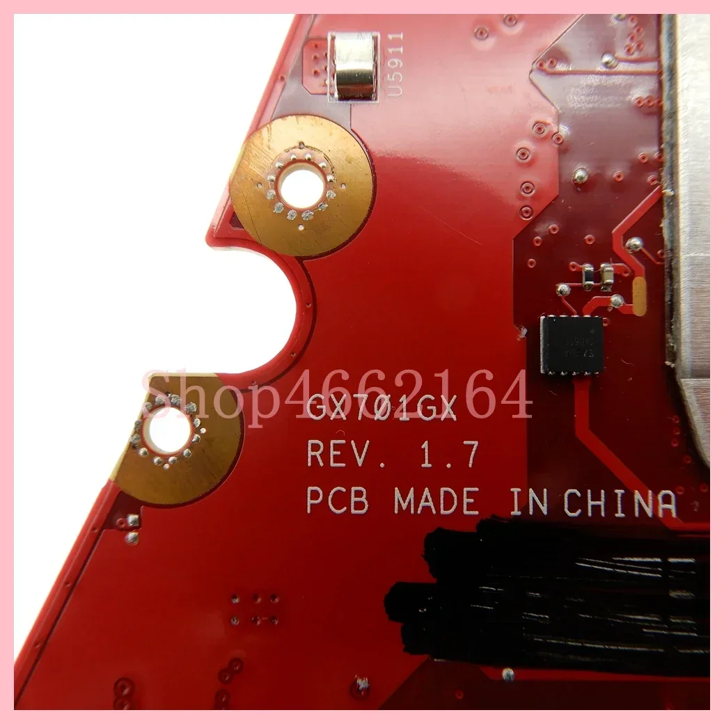 Placa base GX701GX con i7-8750H CPU RTX2080 GPU 8GB RAM para ASUS S17 GX701 GX701GV GX701GW GX701GXH GX701GVR placa base para ordenador portátil - imagen 5