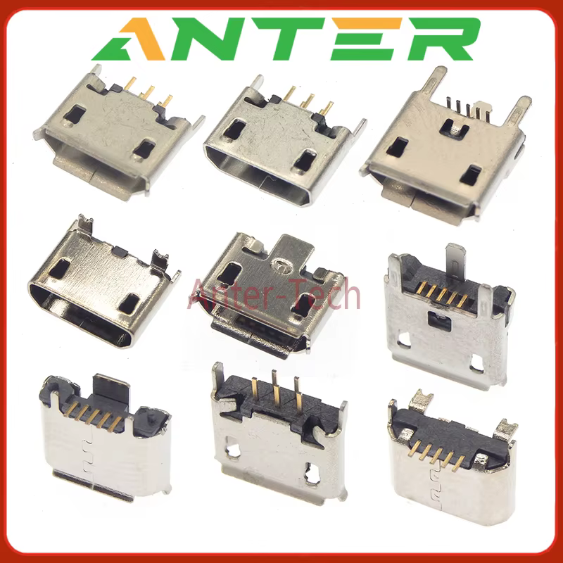 Conector Micro USB Hembra Vertical para Carga y Sincronización - imagen 4