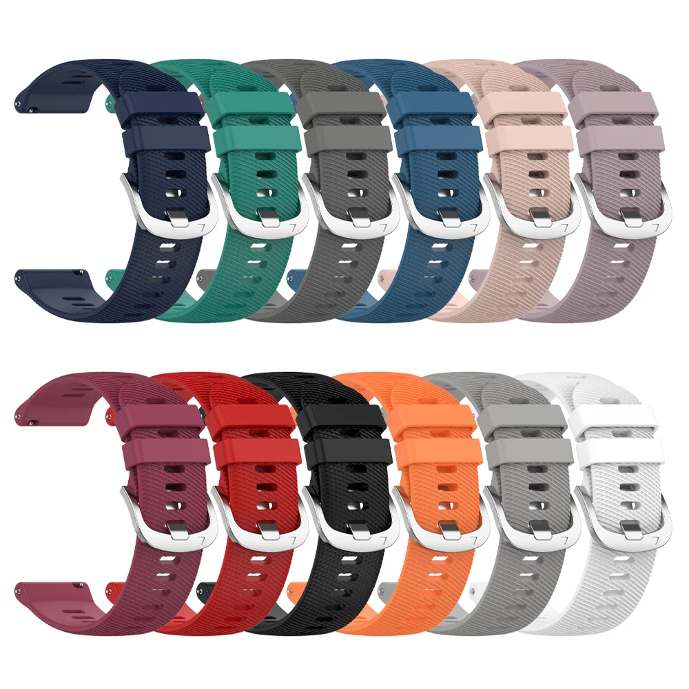 Correa de reloj de 20 a 22mm para Amazfit Balance GT4/3/2 47mm GTS 4/3/2 Mini pulsera de silicona para Samsung Galaxy Watch 4/6 Classic 5 Pro - imagen 3