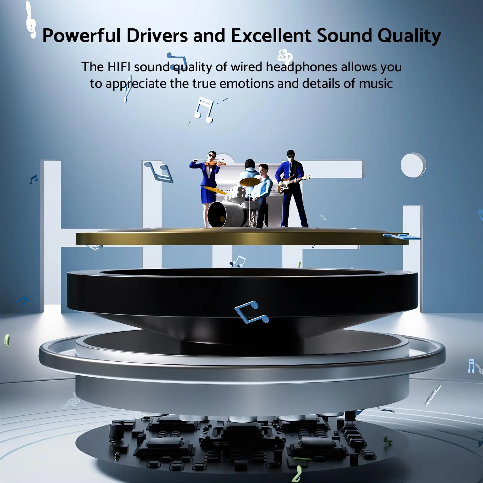 Auriculares USB tipo C con Control de volumen estéreo de graves HiFi, intrauditivos con micrófono HD, auriculares con cable de 3,5mm para Galaxy S24 S23 S22 S21 S20 Ultra - imagen 2