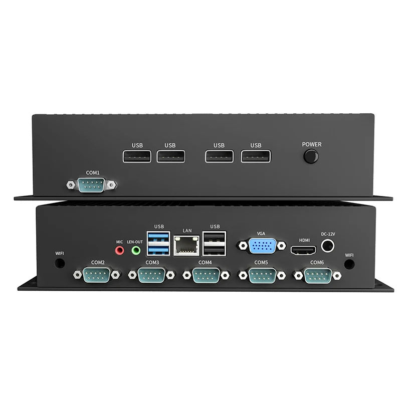 BKHD ITX-G687-2L-5f1bC Mini ordenador i3 i5 i7 CPU Quad Core DDR4 RAM SSD 17*17cm placa base Oficina entretener sin ventilador silencioso - imagen 5