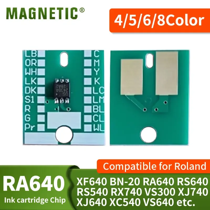 Chip de cartucho de tinta MAX2 de 440ml, chip de cartucho de tinta de relleno vacío Compatible con Roland BN-20D XJ640 XC540 VS640 VS540 VS420
