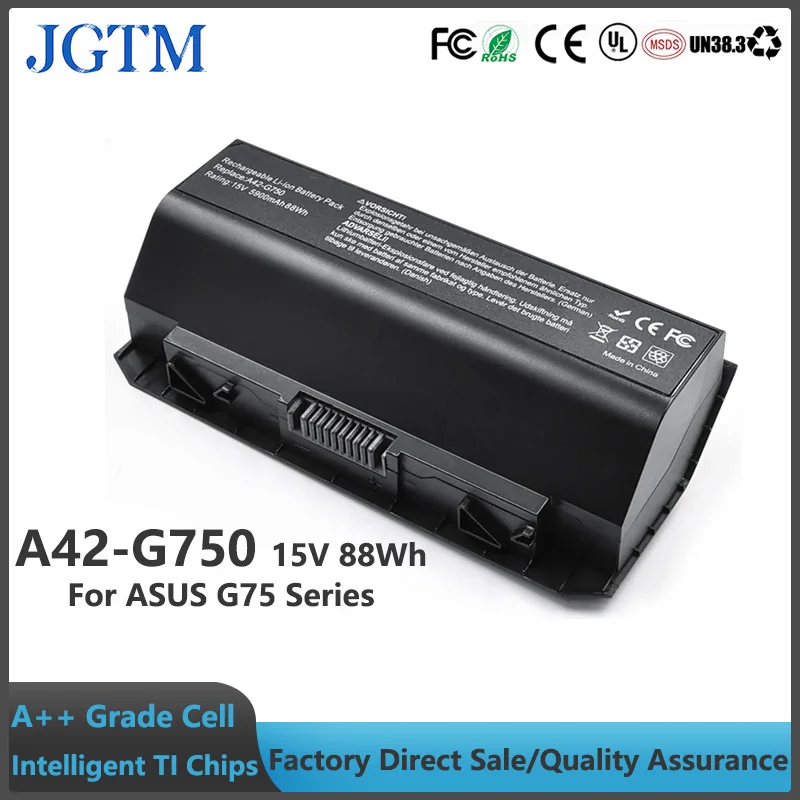 Batería A42-G750 para ordenador portátil ASUS, compatible con G750, G750J, G750JH, G750JM, G750JS, G750JW, G750JX, G750JZ, G750Y47, X551M, JX-BL, ROG, GX800VH, Serie G752 - imagen 2