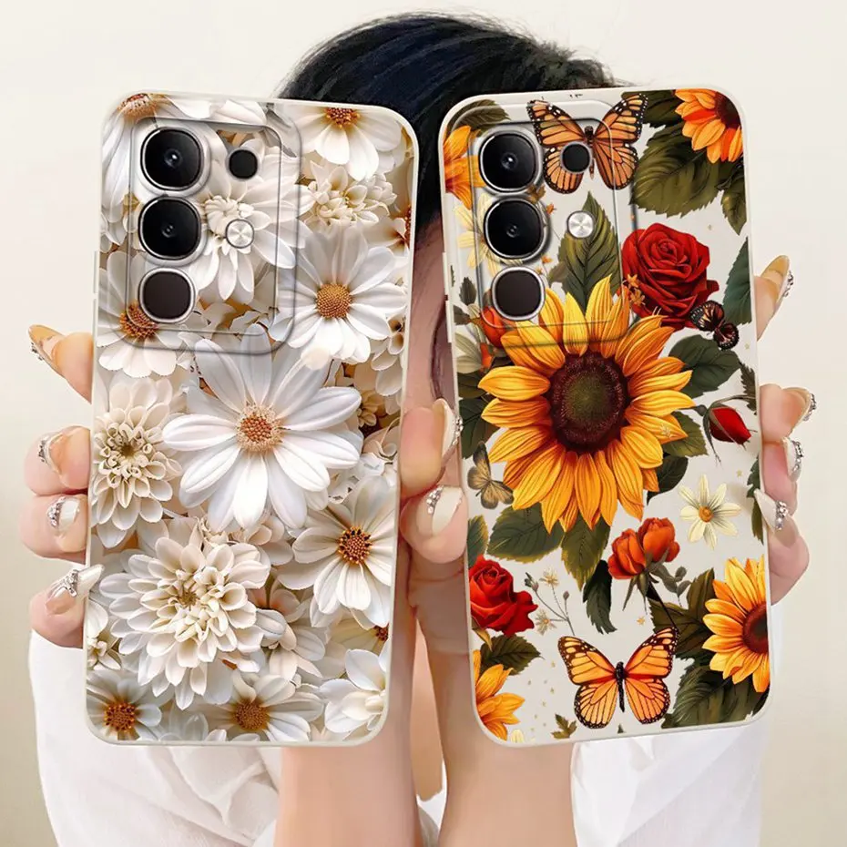 Bonita funda de teléfono estampada para Vivo Y29 4G, fundas de silicona suave a prueba de golpes para Vivo Y29 4G V2434, fundas para parachoques - imagen 3