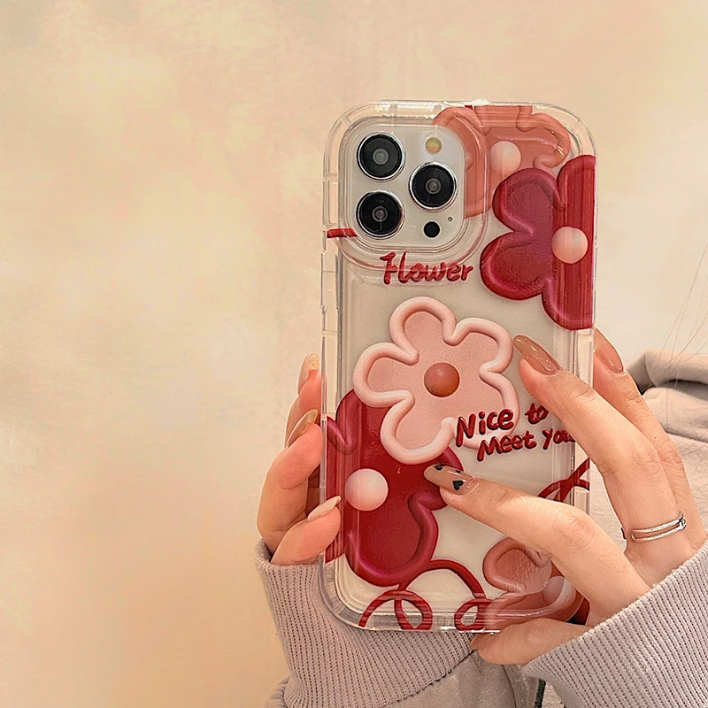 Funda de flores para Samsung S22 S23 Ultra S21 S20 FE A54 5G A53 A52 A34 A33 A13 A12 A32 A73 A51 A23 A22 A21S A14 Funda de silicona - imagen 3