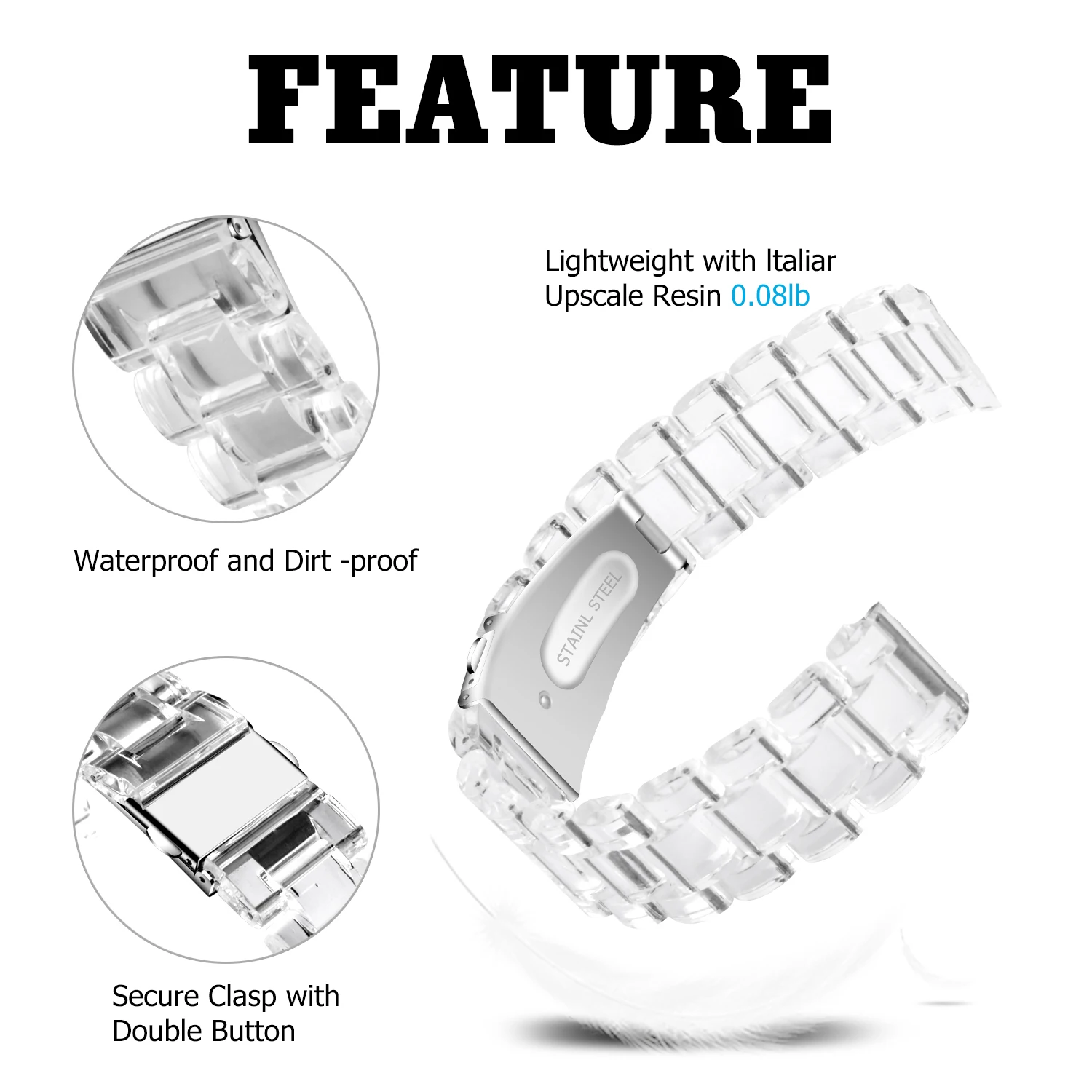 Correa de reloj transparente colorida de 22mm para Redmi Watch 5 3 Correa de resina limpia activa para Redmi Watch 5 Lite pulsera de moda Correa - imagen 4