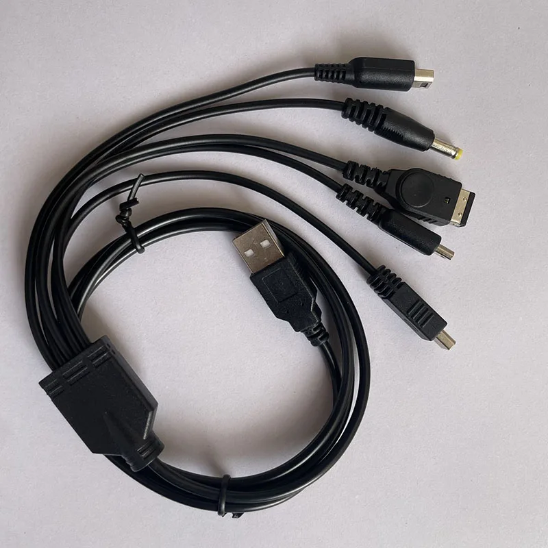 Cable de carga YUXI 1PC 5 en 1 para Nintendo Wii U/nuevo 3DSXL/nuevo 3DS/NDS LITE NDSI SP/PSP/GBA SP Nin-tendo Cable de carga - imagen 4