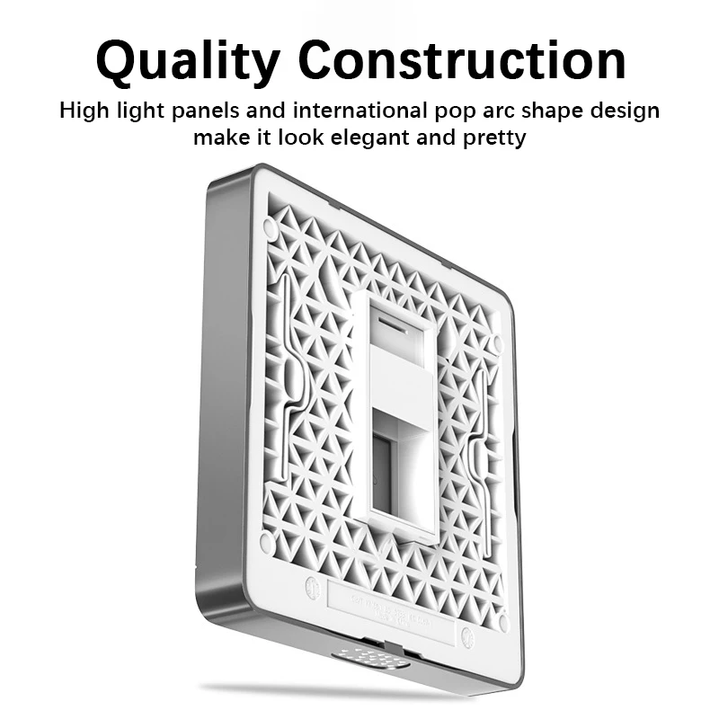 ZoeRax Placa de pared Keystone de 1/2 puertos 86 Tpye, placas de pared de un solo grupo para conector Keystone RJ45 y inserciones modulares - imagen 3