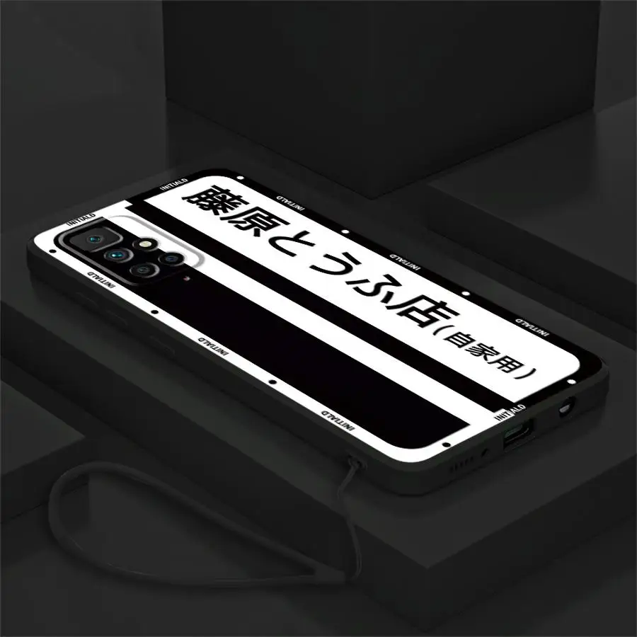 Funda para Xiaomi Redmi K40 14C A2 12C 10 13C A3x K60 9 8 A1 funda suave Anime iniciales D coche - imagen 3