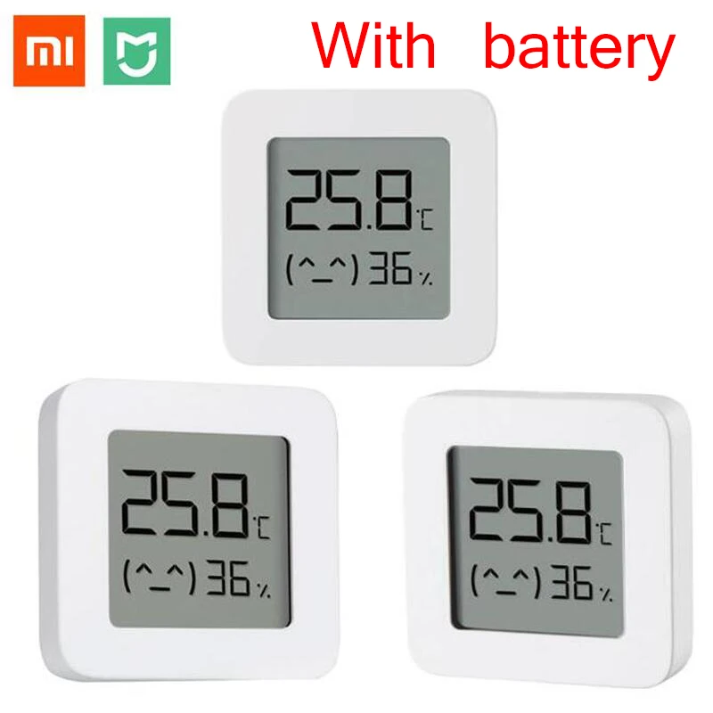 XIAOMI-termómetro Digital Bluetooth, 2 pantallas LCD, medidor de humedad Digital, Sensor inteligente inalámbrico de temperatura y humedad con batería - imagen 2