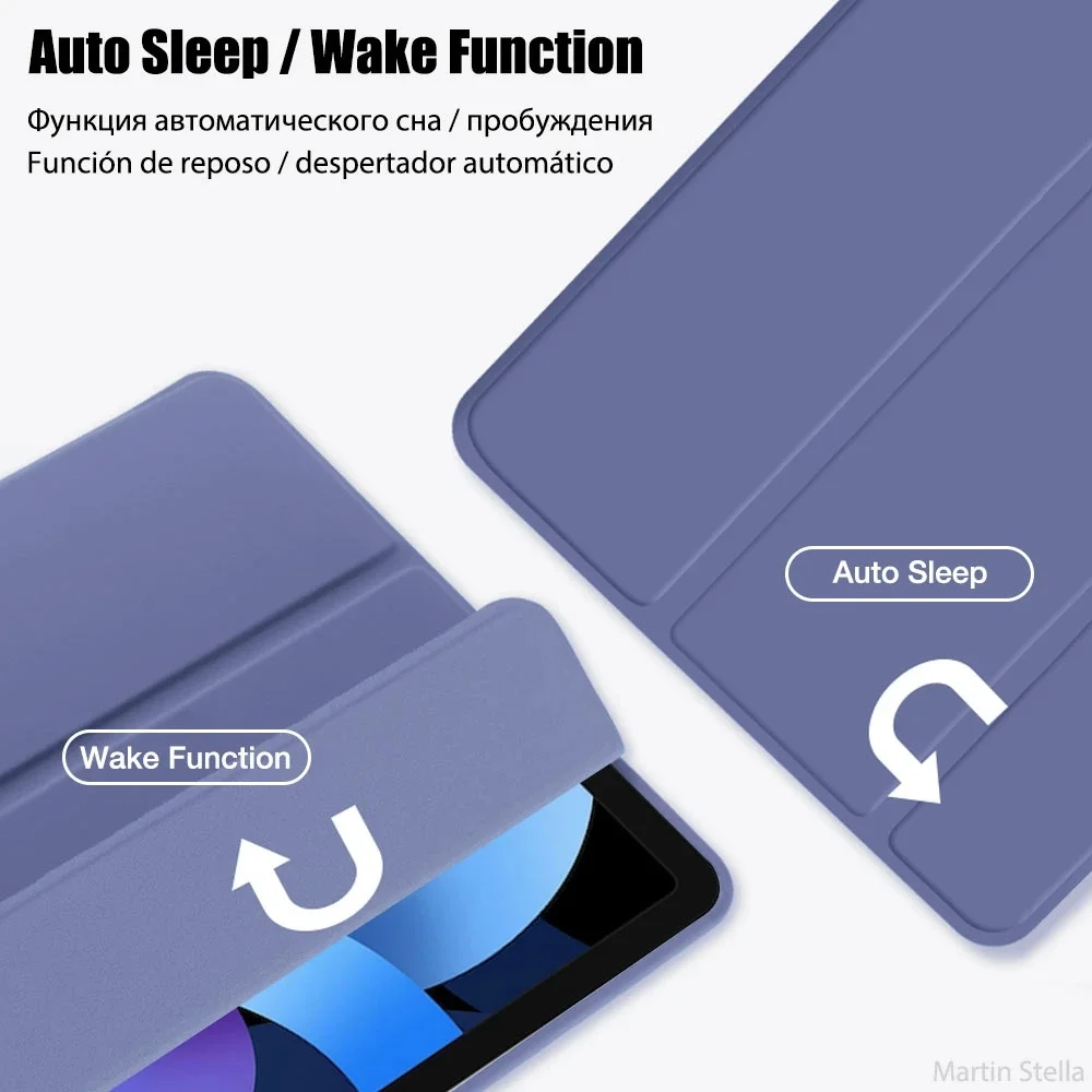 Funda para Xiaomi Poco Pad M1 2025 12,1 pulgadas Poco Pad X1 11,2 para Redmi Pad 2 Pro 5G 12,1 "silicona triple soporte plegable funda para tableta - imagen 3