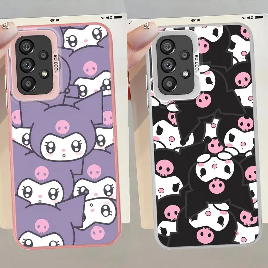 Bonita funda trasera de teléfono KuromiS para Samsung Galaxy S21 S23 S23 S24 FE S22 Note 20 Ultra S25 S20 Plus - imagen 5