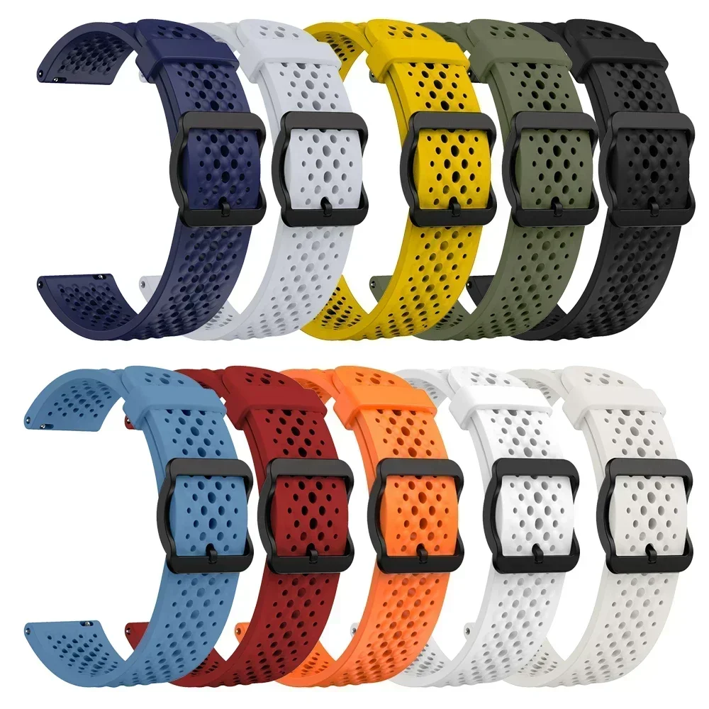 Correa de reloj de silicona de 22mm para Xiaomi Watch S4/S3/S2 46mm 42mm/S1 pro/color 2 bandas para HUAWEI GT5 4 3 2 46mm/pulsera Amazfit GTR - imagen 3