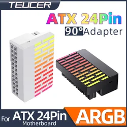 Teucer Adaptador ATX ARGB 90° para conector de placa base en ángulo
