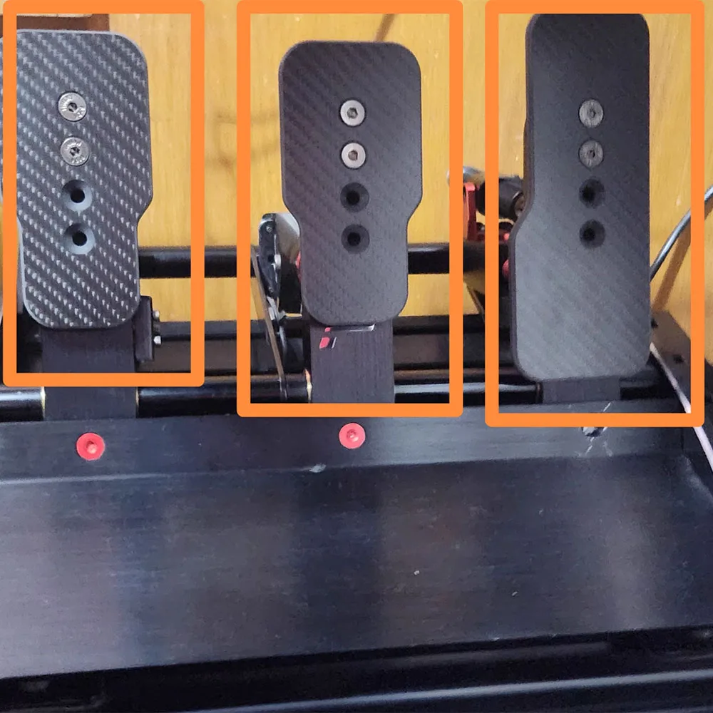 Kit de modificación de Pedal de fibra de carbono, piezas de repuesto mejoradas para Fanatec V3, juegos de carreras de simulación