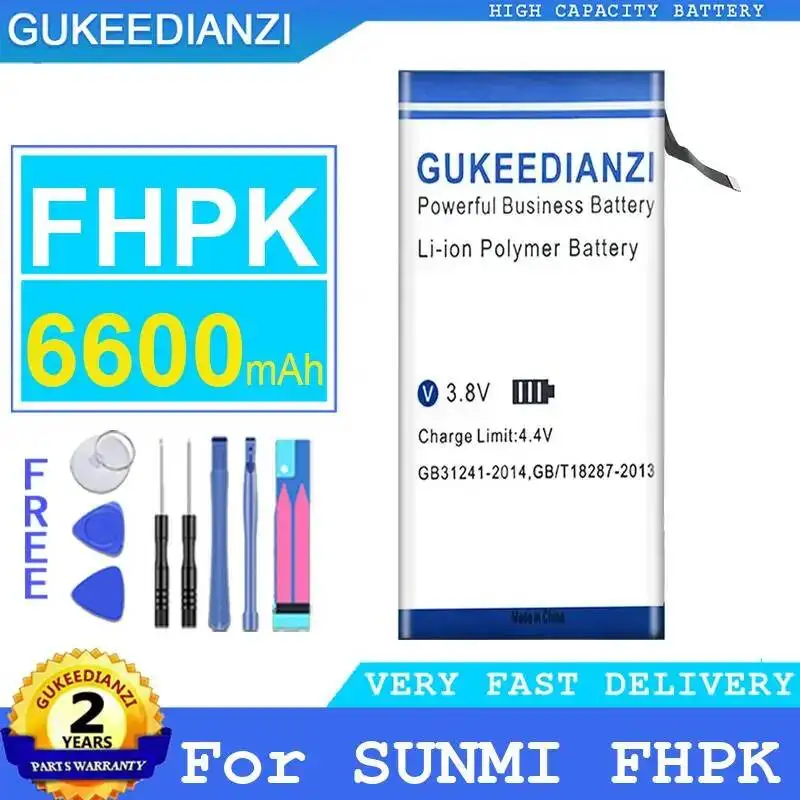 Batería para Sunmi Fhpk reemplazo confiable seguro 6600Mah