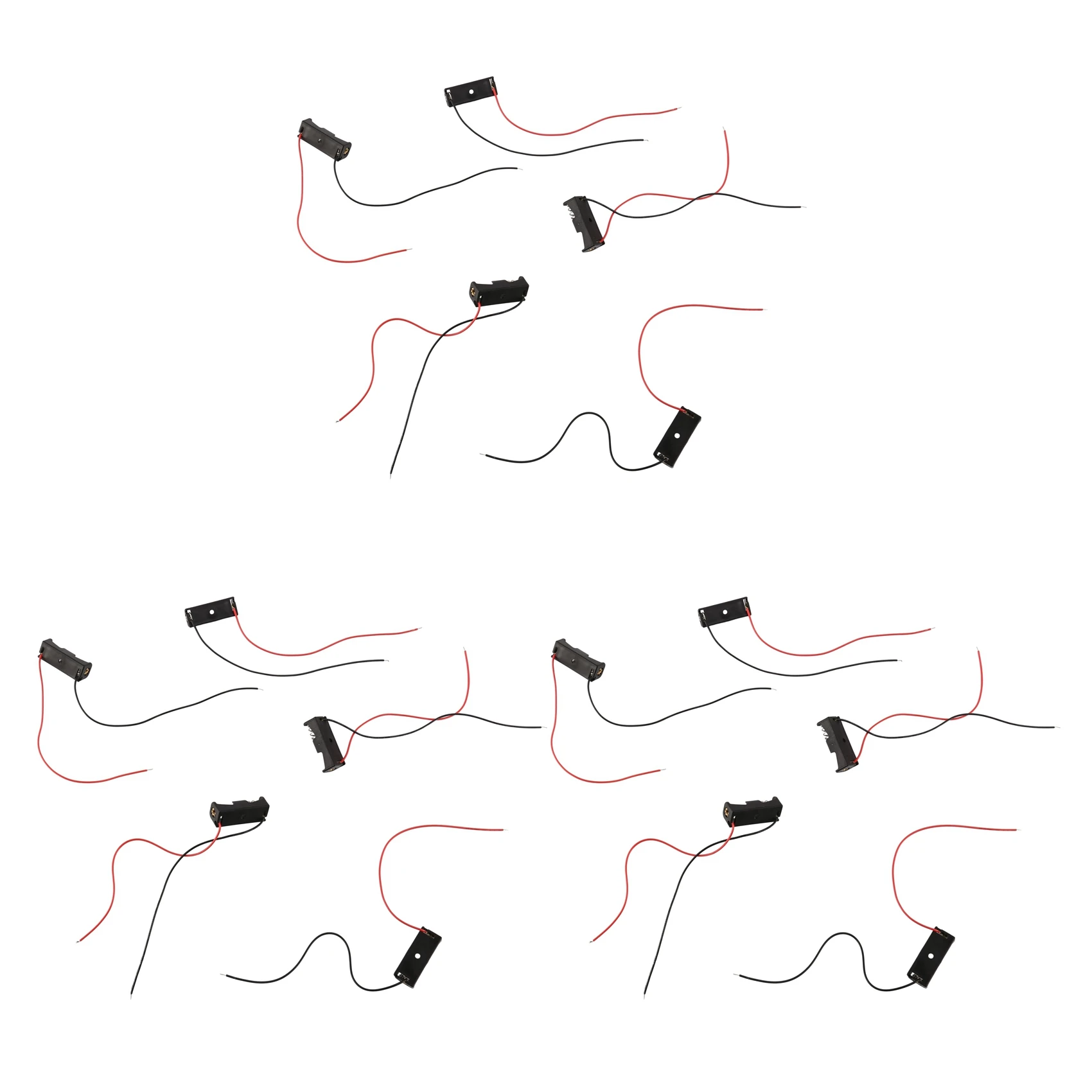 BTLIFE-15Pcs 23A/A23 Batería (12V) Caja con soporte de clip Negro