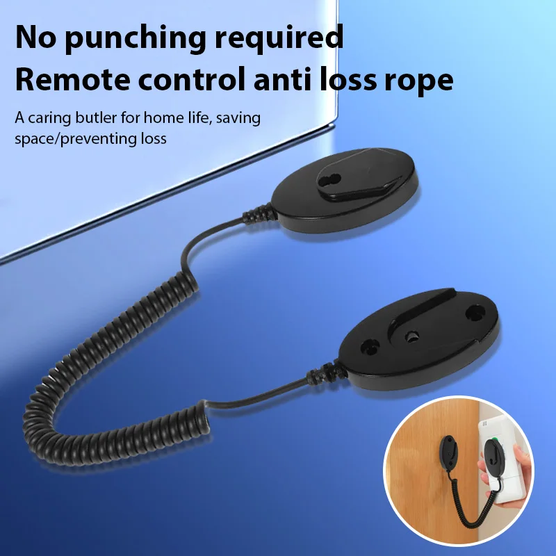 Correa de Control remoto retráctil, montaje en pared, cuerda antipérdida, soporte de Control remoto, cadena antirrobo de Control remoto para teléfono móvil