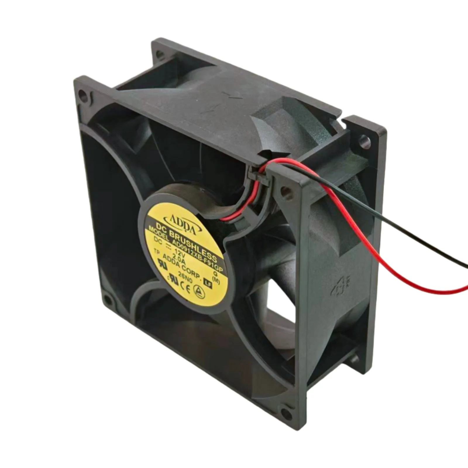 Para ADDA AD0912XB-F91GP DC 12V 2.00A 9238 92x92x38mm ventilador de refrigeración de doble rodamiento de bolas 5400RPM 135CFM ventilador Industrial de alta velocidad - imagen 3