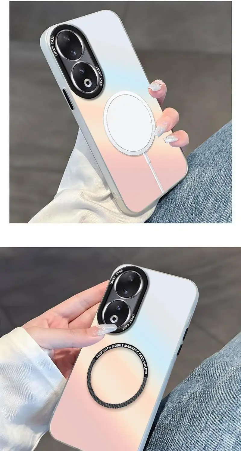 Funda dura magnética para Huawei Honor 90, 80, 70, 60, 50 Pro, carga inalámbrica - imagen 4