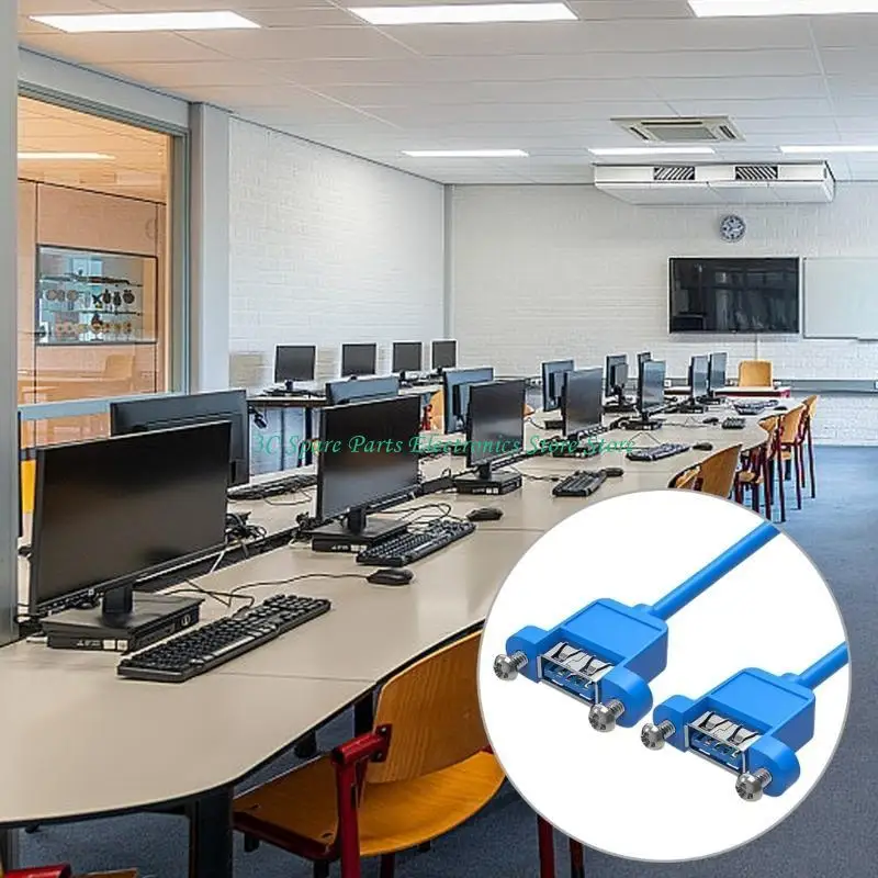 SZ USB Cable extensión Conectores femeninos con tornillos para los oídos para estabilidad - imagen 2